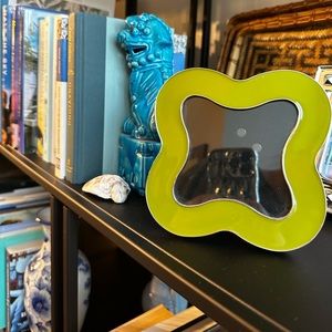 Jonathan Adler Green Enamel Clover Photo Frame
